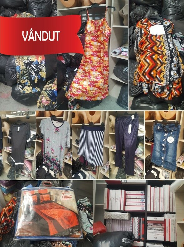 Stoc de marfă compus din 4.605 obiecte de vestimentație (bluze, tricouri, rochii etc.) 